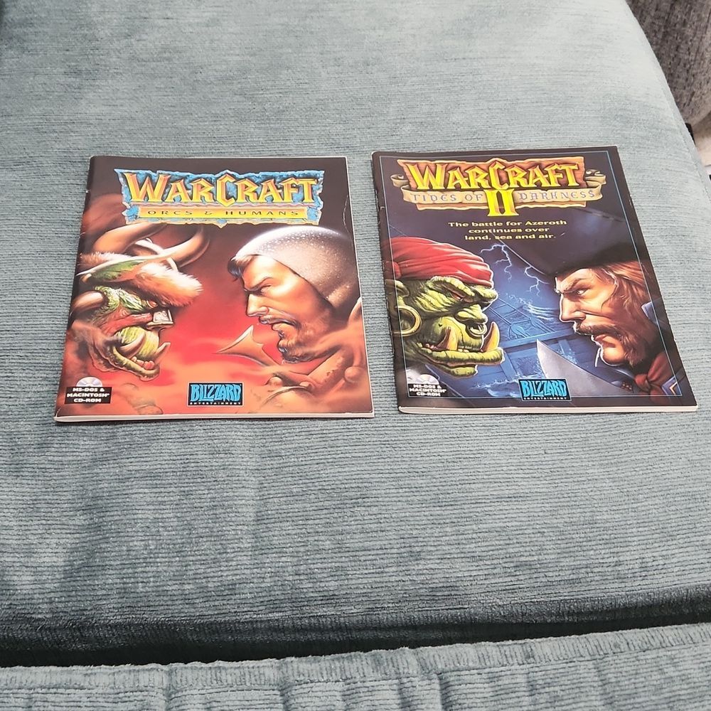 Warcraft Lot of 2 Books Orcs & Humans and Tides of Darkness